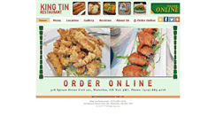 Desktop Screenshot of kingtinchinese.com
